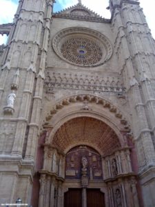Entrada de la Catedral de Palma de Mallorca