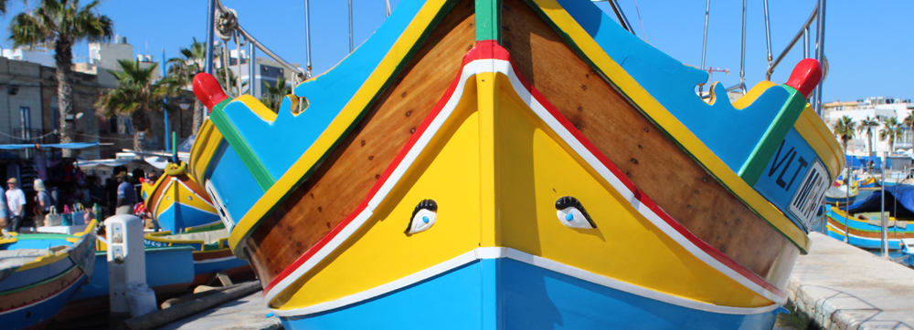 Barcas con ojos de Marsaxlokk