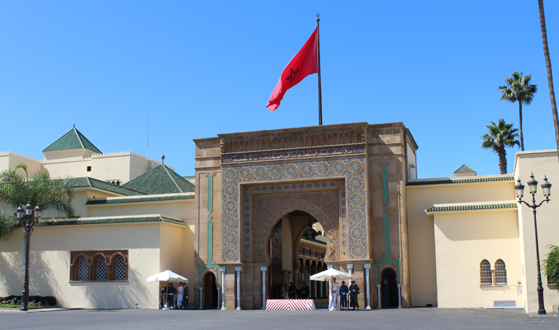 Entrada al Palacio Real de Rabat