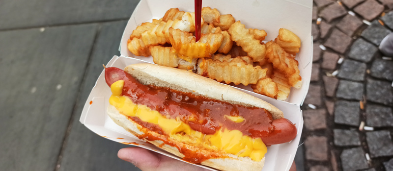 Hot dogs en Nathan's NY