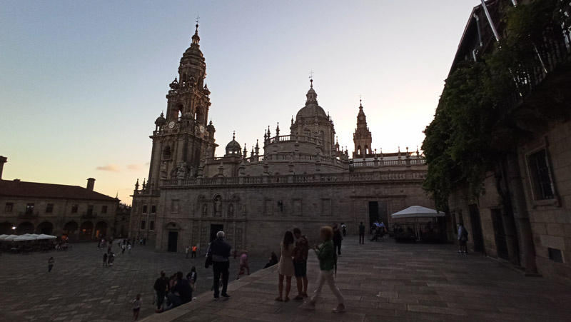 Atardecer en Santiago de Compostela